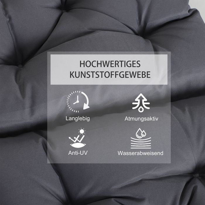 Produktbild Outsunny Stuhlauflage als 2er-Set (98 x 50 x 8 cm)