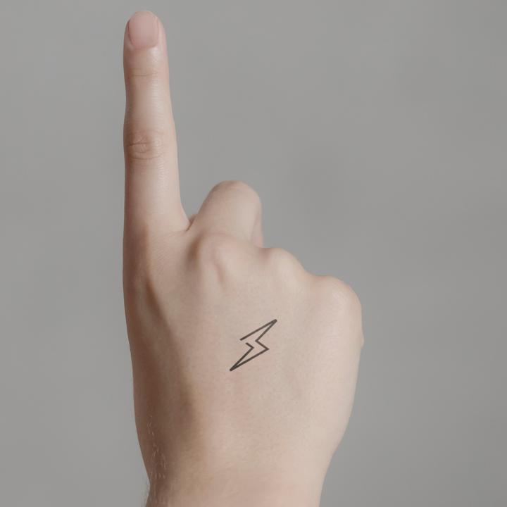 Produktbild minink Temporäres Tattoo – Kleiner Blitz