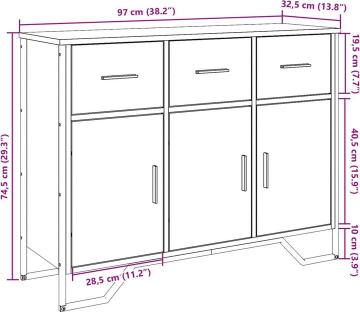 Image du produit vidaXL Buffet