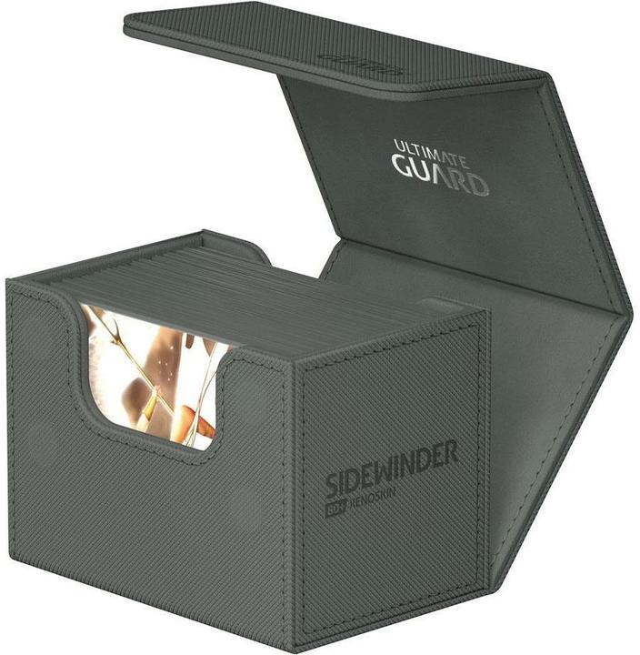 Actual product image Ultimate Guard Card Box XenoSkin Sidewinder Monocolor 80+ Gray