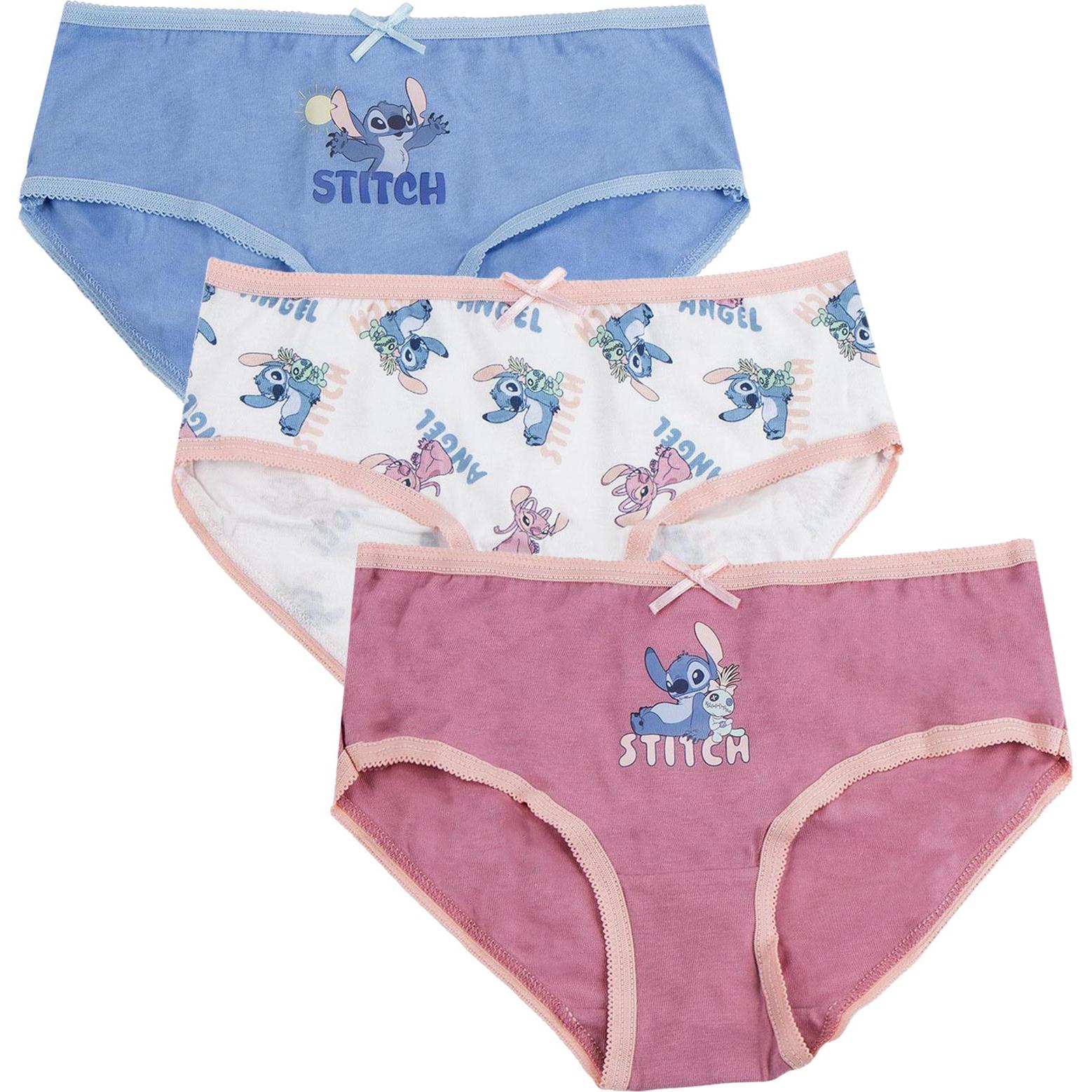 Disney, Unterhosen, Girl's Underwear Set 3 Pieces Stitch, (116)