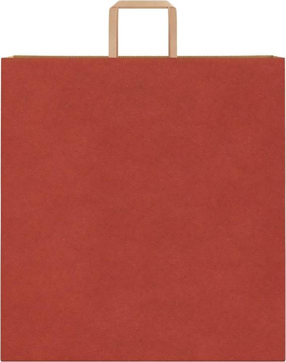 Actual product image VidaXL Kraft paper bags 50 pcs. with handle red 26x17x25 cm paper bag (Gift bag, 50 x)
