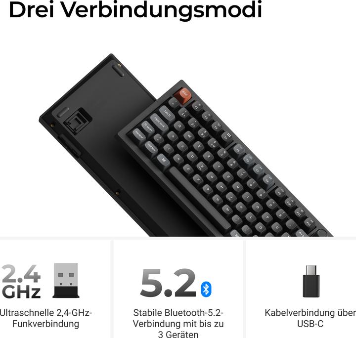 Produktbild Keychron V6 Ultra 8K (DE, Kabelgebunden, Kabellos)