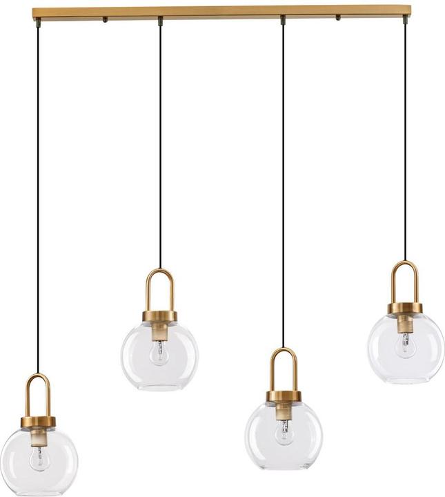 Actual product image Nova Luce IRVINE pendant light E27 4-fold gold 97.5x20x155cm dimmable 9241180 (E27)