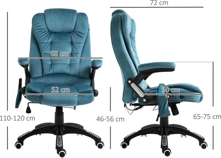 Actual product image Vinsetto Office chair with massage and heat function