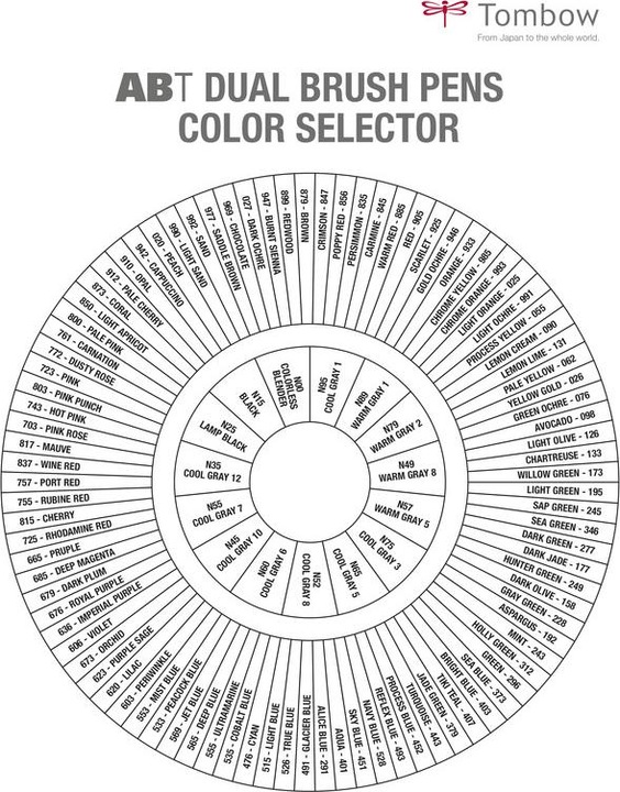 Actual product image Tombow ABT Dual Brush Pen (Dazzler, 1 x)