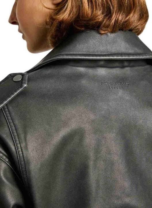 Image du produit Pepe Jeans Amalia Pull Femme, Col Biker, Fermeture Éclair, Coupe Regular (XL)