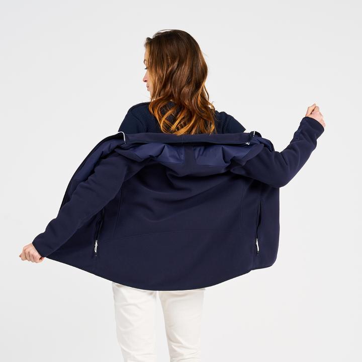 Actual product image Tribord Fleece jacket sailing ladies warm 500 blue (XXL)