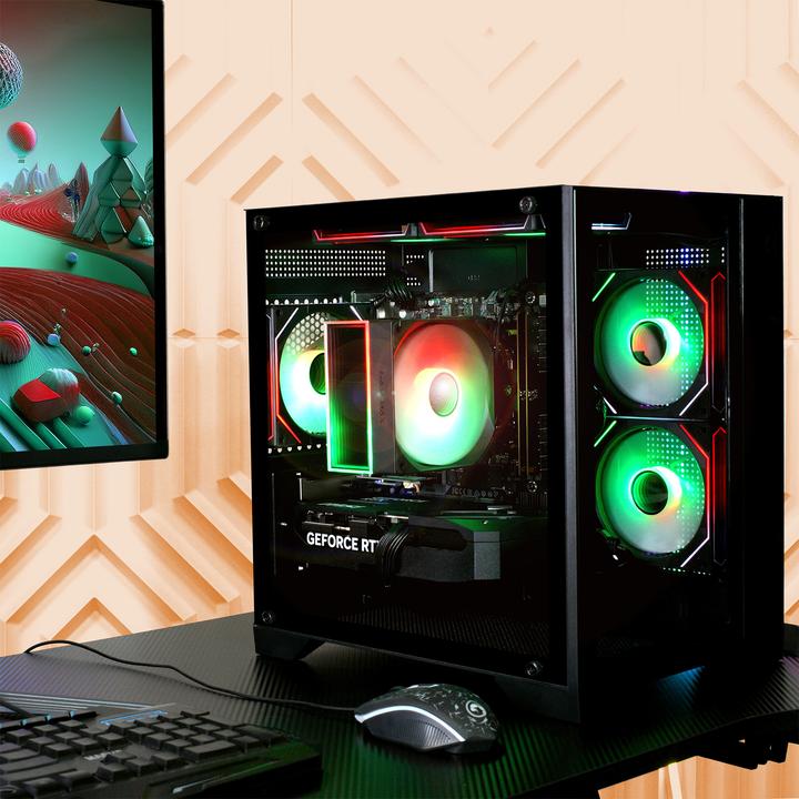 Produktbild GameMax Infinity Mini BK 7536 Ryzen 5 7500F RTX 5060 32GB/1TB SSD Win11 (1000 GB, 32 GB, AMD Ryzen 5 7500F, GeForce RTX 5060)