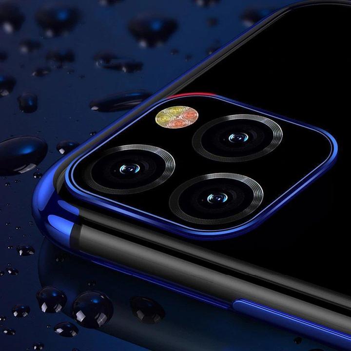 Produktbild Hurtel Clear Color Case Gel-TPU-Cover mit Metallrahmen für Xiaomi Redmi Note 11S / Note 11 blau (Xiaomi Redmi Note 11S, Ulefone Note 11P)