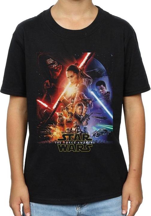 Produktbild Star Wars Force Awakens Poster TShirt Jungen (152, 158)