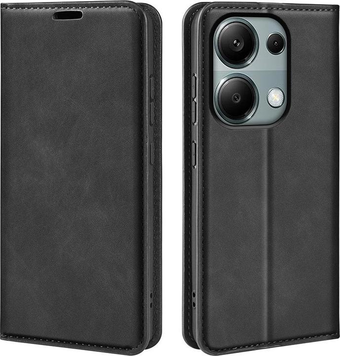 Actual product image Cover-Discount Poco M6 Pro / Redmi Note 13 Pro 4G - Stand Case black (Xiaomi Poco M6 Pro, Xiaomi Redmi Note 13 Pro 4G)
