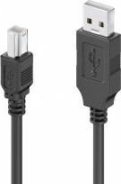 Produktbild Purelink sonero USB 2.0 Kabel A-Stecker auf B-Stecker - schwarz - 1,00m (1 m, USB 2.0)