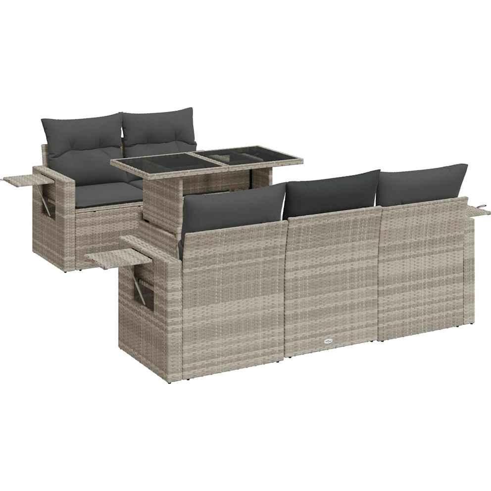 VidaXL, Gartenlounge, 10-tlg. Garten-Lounge-Set mit Kissen