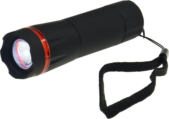 Produktbild Arcas ARC-1 Watt Zoom LED plastic torch / 1 x High Power LED, 60 lumen (3.25 cm, 60 lm)
