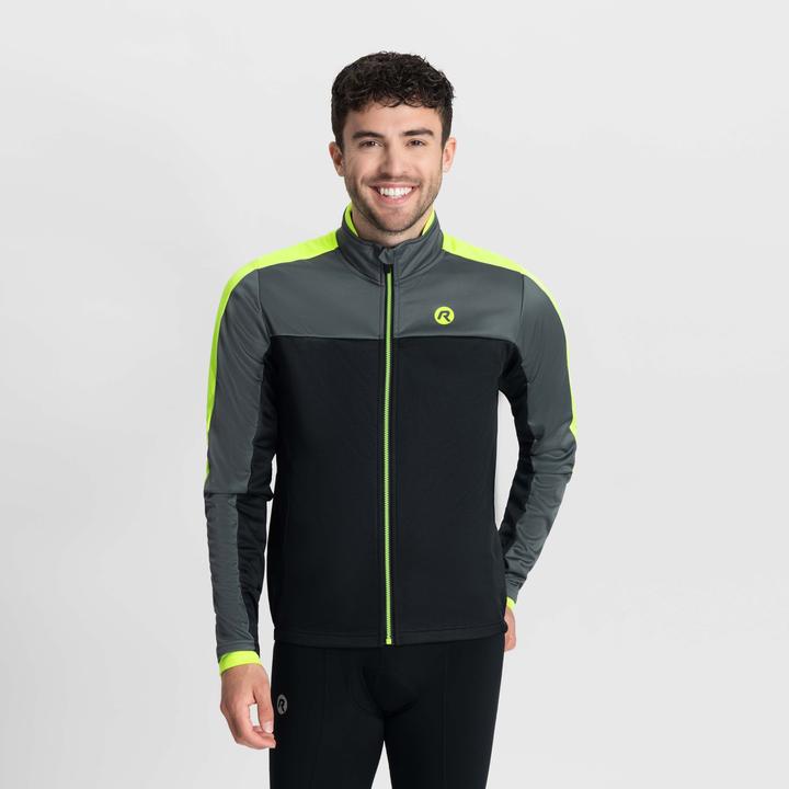 Actual product image Rogelli Freeze Winter Fietsjack Heren - Wielrenjack - Zwart, Grijs, Fluor - Maat S (S)