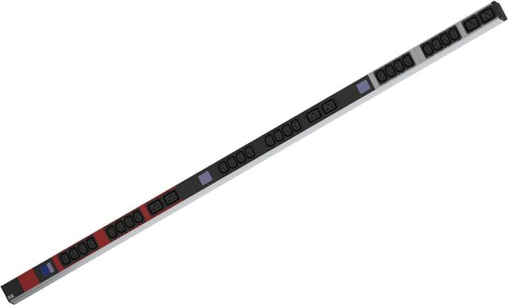 Produktbild Bachmann BN0500 48,26cm 19Zoll PDU 1HE 24xC13 6xC19 Leistungsmessung Anschluss CEE 3x16A rot