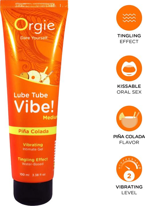 Produktbild Orgie Lube Tube Vibe! Piña Colada (100 ml)