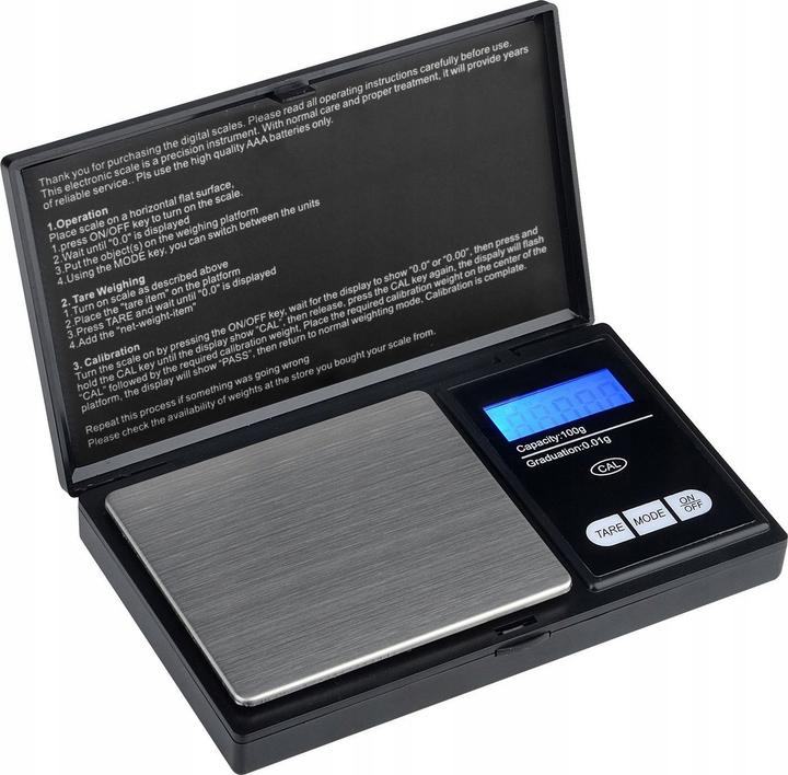 Produktbild LTC Schmuckwaage 0,01 g, 0,05 ct, LCD-Display. Yxapud