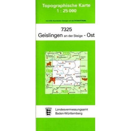 Topographische Karten BW.7325 Geisl.Ost, Landkarte