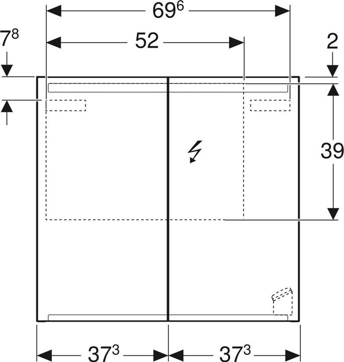 Immagine prodotto Geberit Option (75 x 15 x 70 cm)