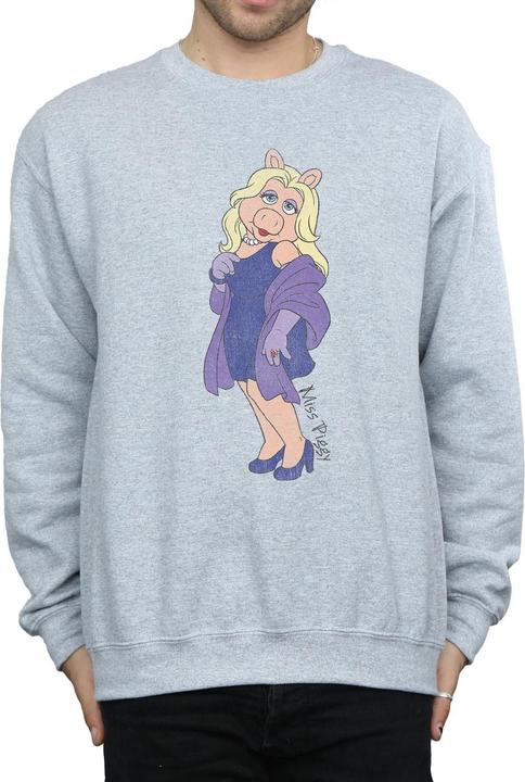 Actual product image Disney Mens The Muppets Classic Miss Piggy Sweatshirt (S)