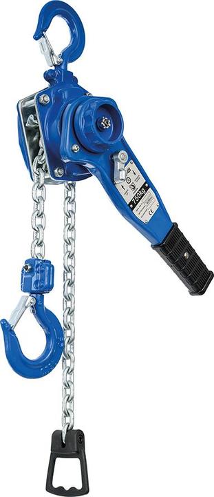 Actual product image Planeta PLX-III ratchet chain hoist, standard lifting height 1.5 m, max. load 750 kg.