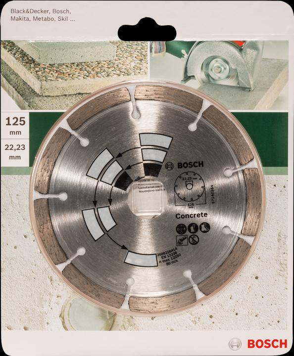 Actual product image Bosch Zubehör Diamond saw blade concrete D= 125 mm