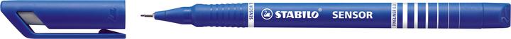 Produktbild STABILO SENSOR F Finliner mit gefederter Spitzer (Blau, 1 x)