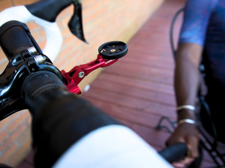 Actual product image Cane Creek Computer Mount for Garmin/Wahoo, red