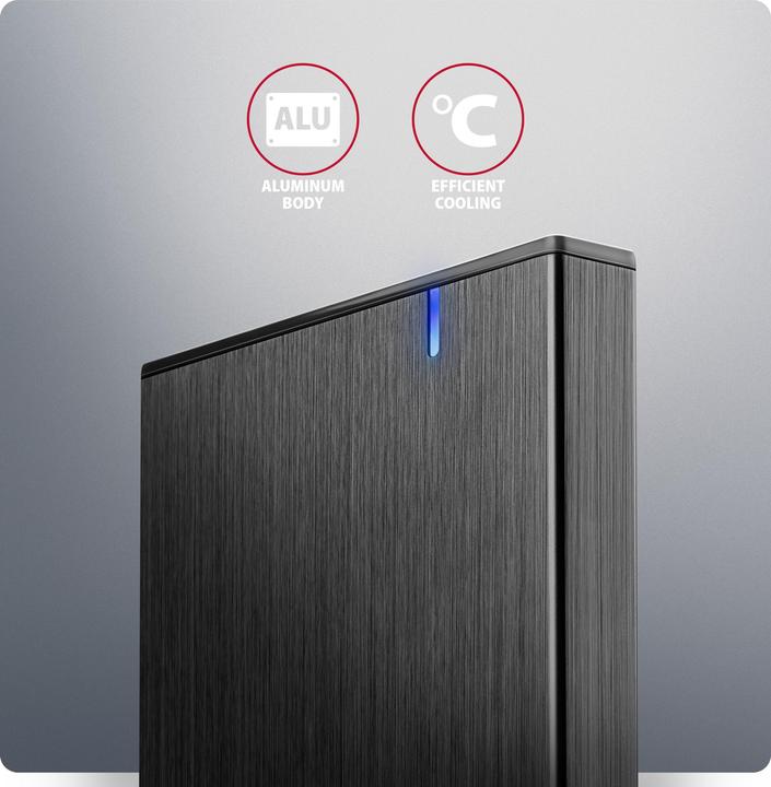 Actual product image Axagon EE25-XA6C 2,5 "USB3.0 HDD Sata Aline Box Schwarz (2.5")