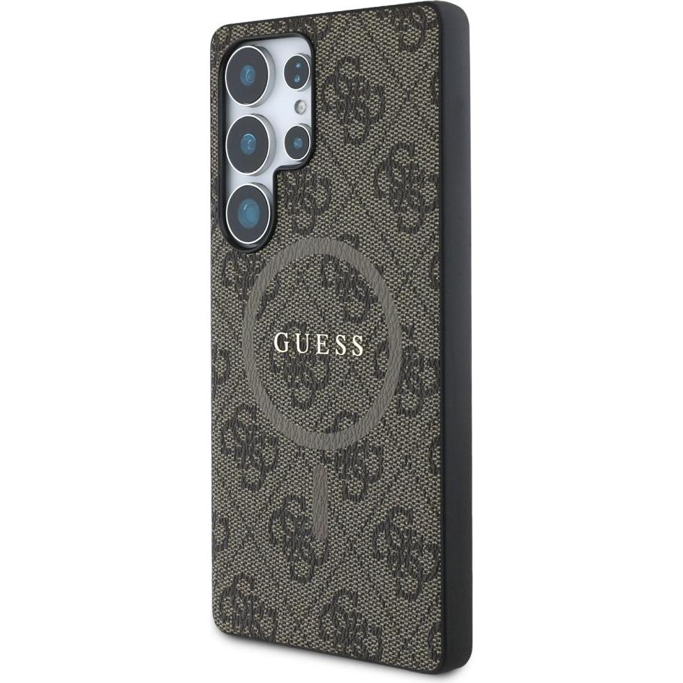 Thumbnail - Guess Etui Leather 4G Colored Ring Classic Logo MagSafe Samsung Galaxy S25 Ultra brÄ zowy (Samsung Galaxy S25 Ultra), Sm...