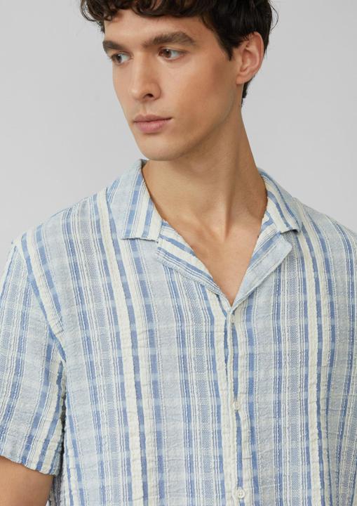 Actual product image S.Oliver Hemd Resort Fit: Kurzarm-Hemd mit Jacquard-Streifen (L)