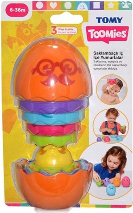 Immagine prodotto Tomy Toomies - Uova da nido Hide & Squeak - Arancione