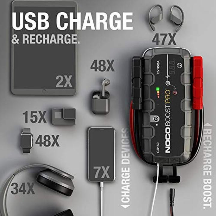 Actual product image Noco GB150 genius BOOST (3000 A, 8000 mAh)
