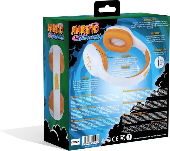 Image du produit Konix Oreillette Bluetooth universelle Naruto (Filaire, Sans fil)