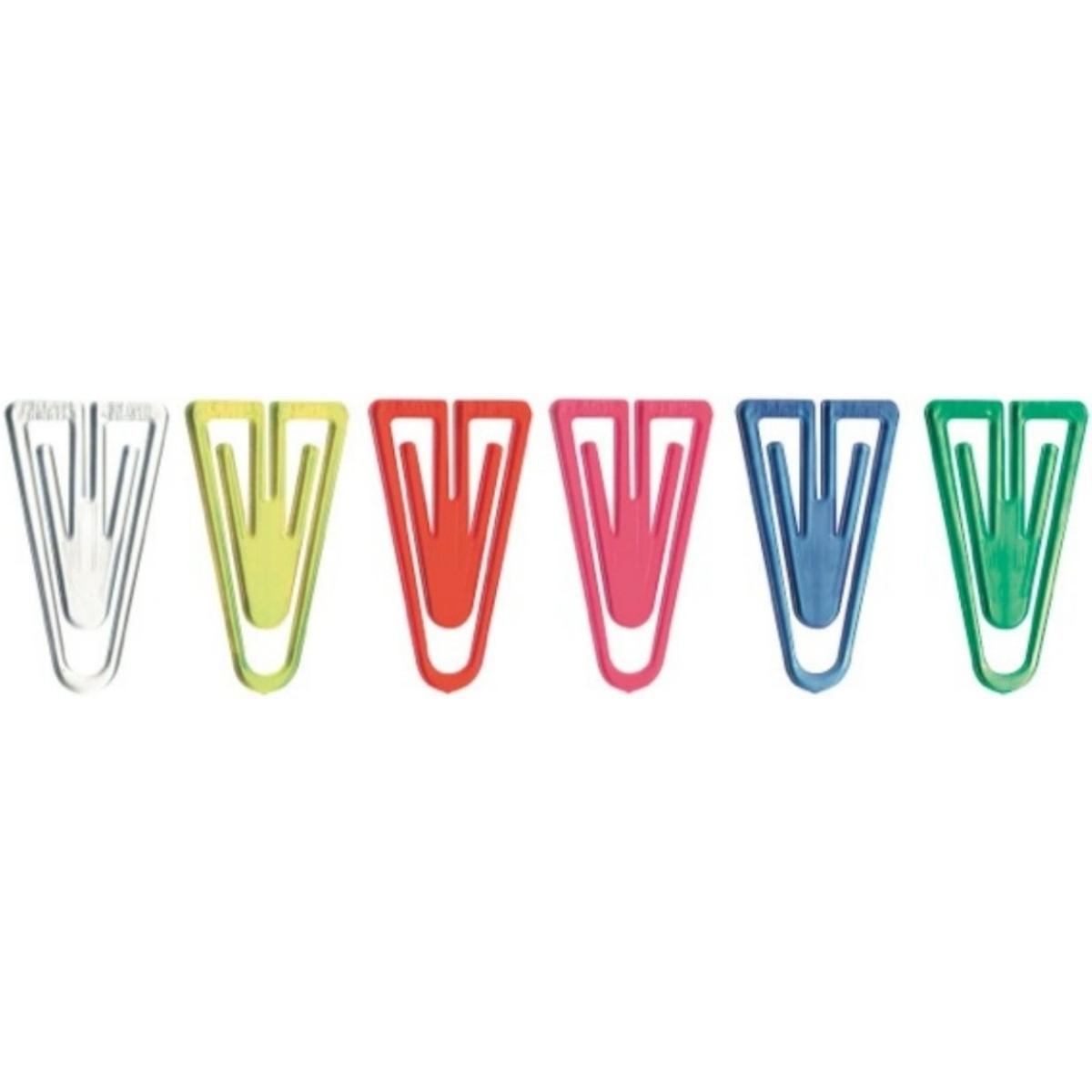 Laurel, Büroklammer, Büroklammern Plastiklips 25mm VE=100 Stück Kristallfarben sortiert (1 x)