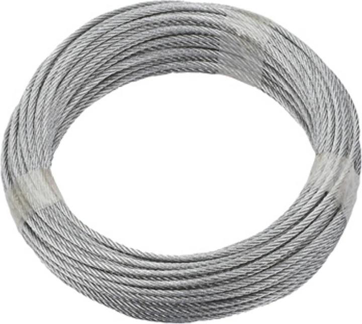 Dörner + Helmer Gegalvaniseerde staalkabel (Ø x L) 3 mm x 20 m 190381 Grijs (20 m)
