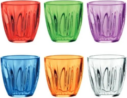 Guzzini Fratelli 20055952 Wasserglas Farblich sortiert 6 Stück 350 ml (0.35 l, 6 x)