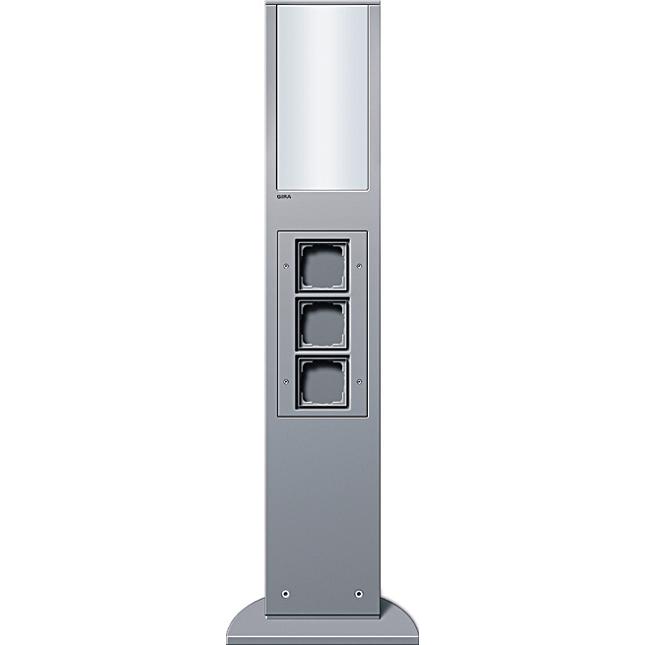 Gira 134926 769mm Farbe alu EnergiesÃ¤ule Lichtelement 3xLeereinheit, Elektronikzubehör + Gehäuse, Silber