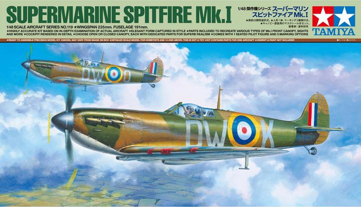 Image du produit Tamiya 1/48 Supermarine Spitfire Mk I