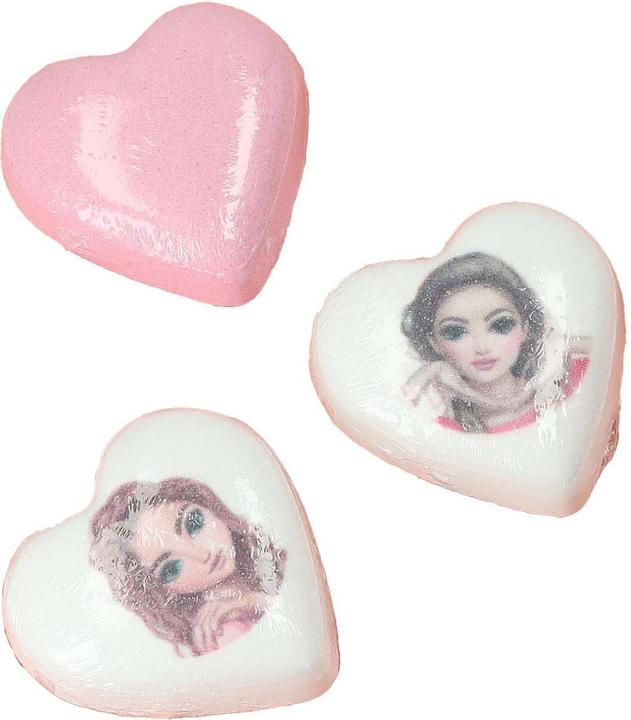 Actual product image Top Model Topmodel - TOPModel Printed Bathfizzers BEAUTY and ME - White, Pink - 30g each (Bath bombs, Bath pearls, 30 g)