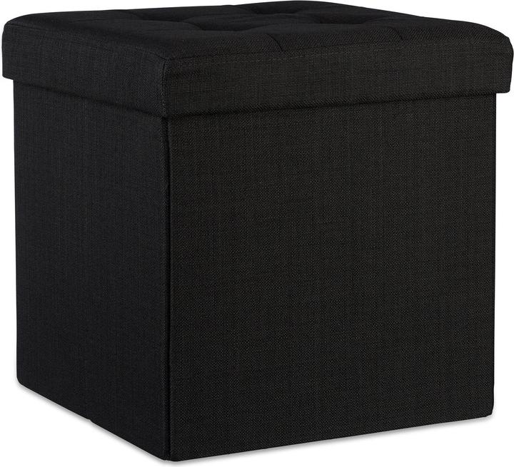 Actual product image Relaxdays Folding Storage Ottoman