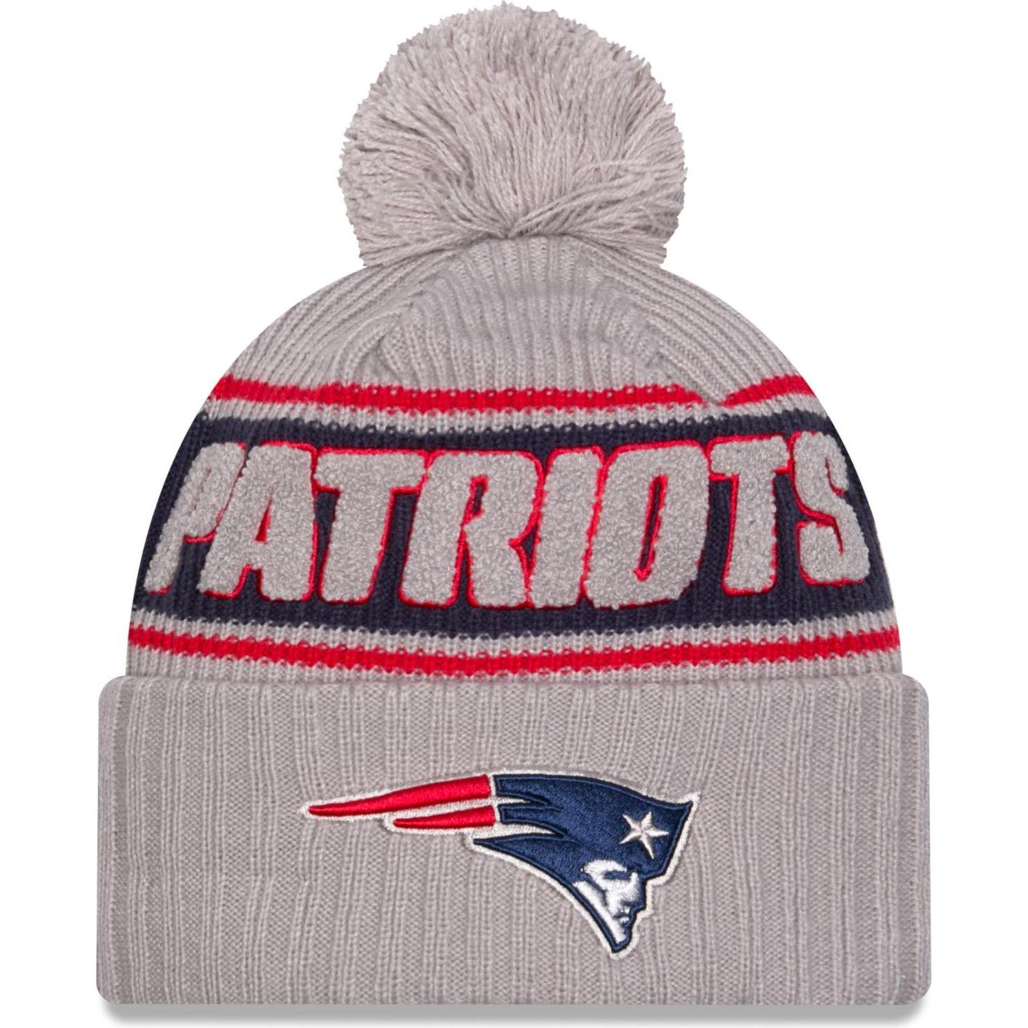 New Era, Herren, Mütze, NFL Sideline Winter Mütze New England Patriots Grau, Grau