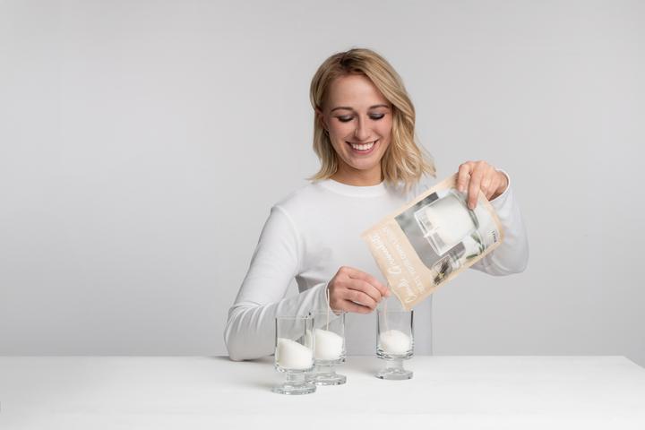 Immagine prodotto Wenzel Kerzen-Sandgranulat mit Duft, Set mit 4 Dochten