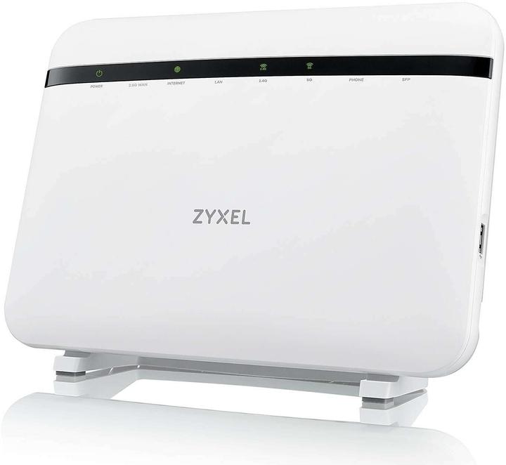Actual product image Zyxel EX5601 inkl. SFP und Fiber-Kabel