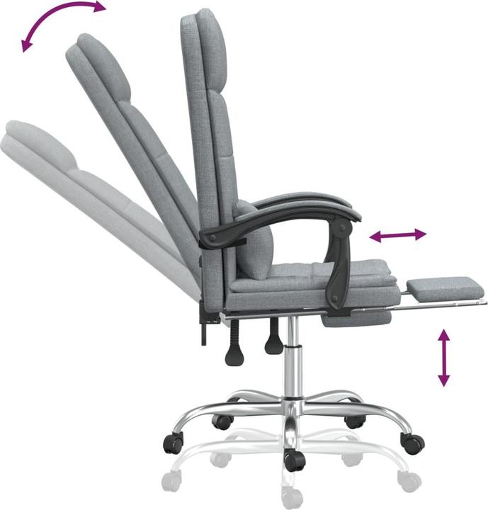 Immagine prodotto vidaXL Massage-Bürostuhl (46.50 - 56 cm)