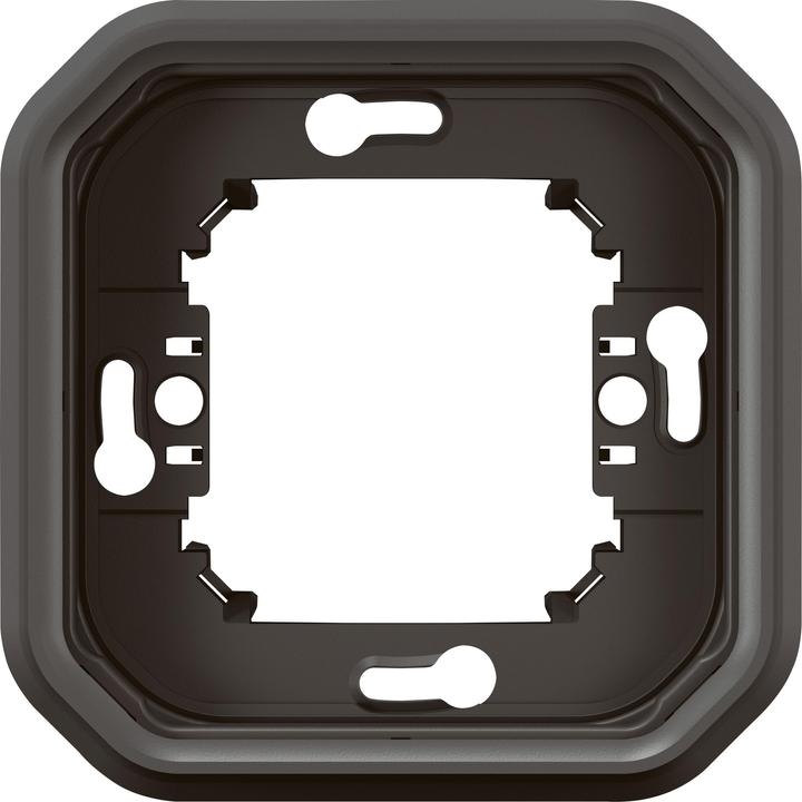 Actual product image Legrand PLEXO New damp-proof flush-mounted support frame, support ring, single anthracite 069606L