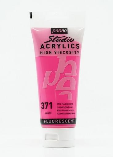 Actual product image Pebeo Studio Acrylics (Fluorescent Pink, 100 ml)