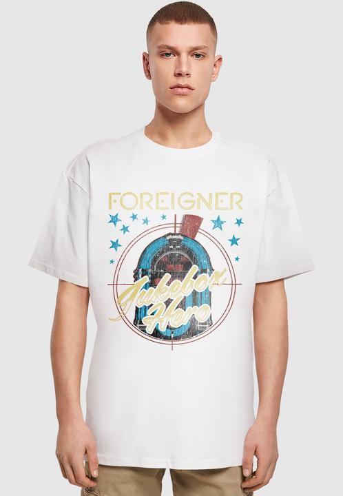 Produktbild Merchcode Foreigner Rock Band - Jukebox Graphic Heavy Oversize Tee - 197349 (M)